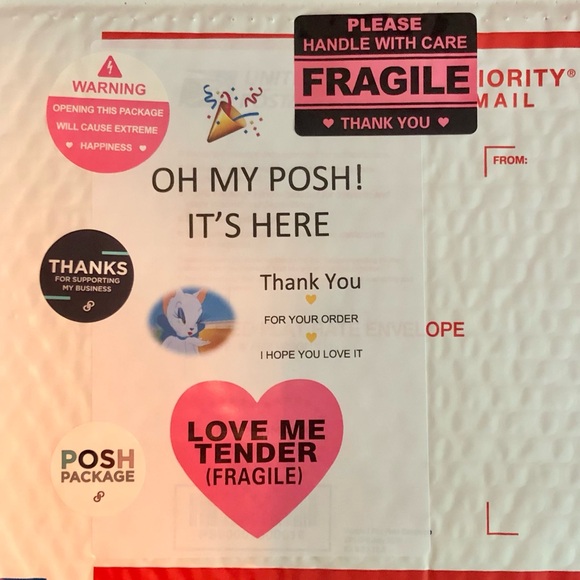 LOVE ME TENDER (Fragile) Shipping Labels, 20-count π¦ - Picture 5 of 9